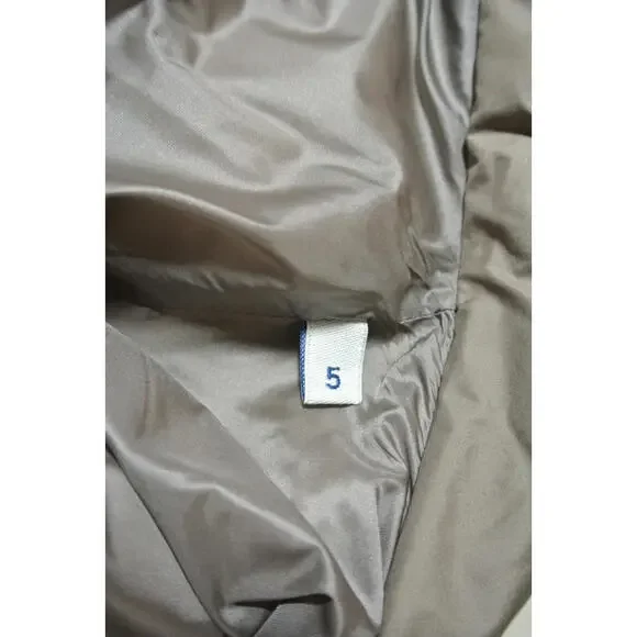 NEW, Moncler Brou coat in Taupe Grey Size 5 #DC513